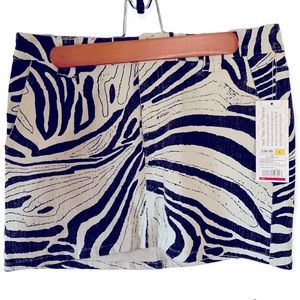 NWT Rogan for Target zebra graphic mini skirt
